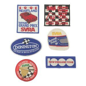 SVRA Patches 90s Sportscar Vintage Racing Association Grand Prix Lot Of 6